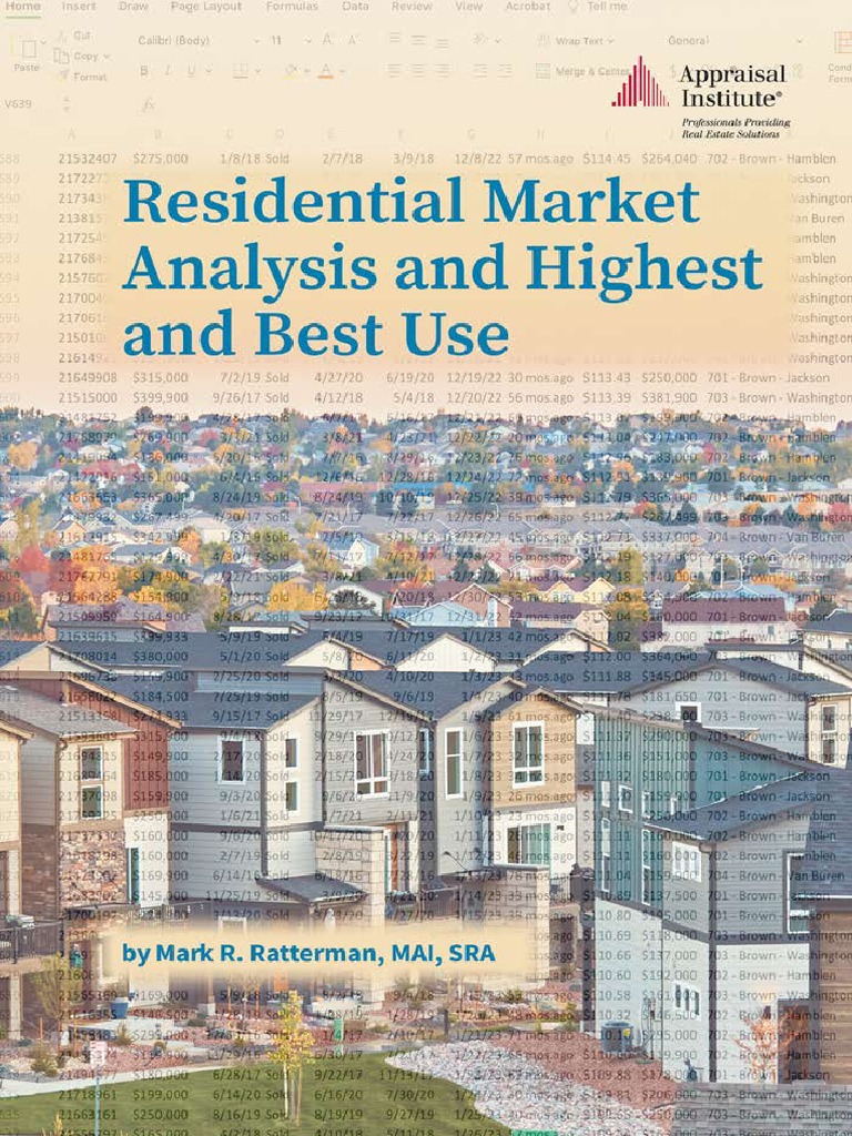 Residential Market Analysis and Highest and Best Use | PDF