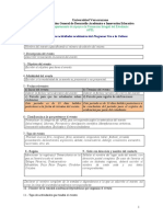 Planeación de Las Actividades Académicas Del Programa Ven A La Cultura