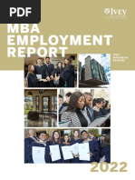 Ivey Mba 2022 Employment Report