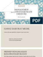 Managemen Kegawatdaruratn Obstetri (PP