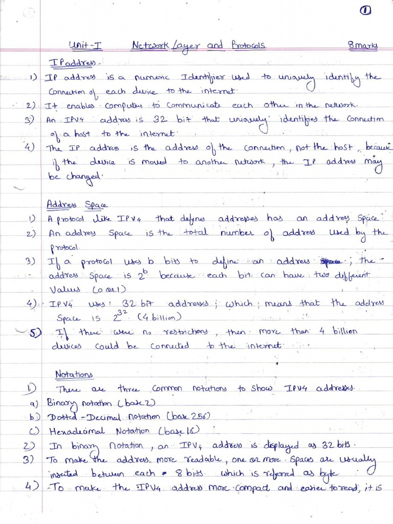 ACN Unit 1 Notes - Final | PDF