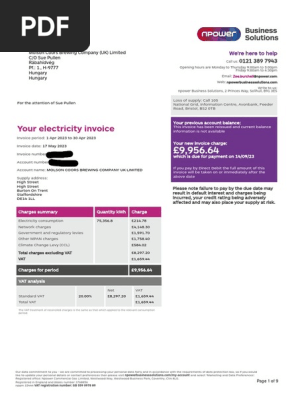 Utility Bill