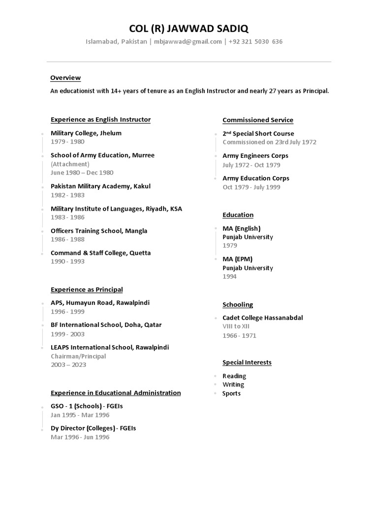 Resume Template PDF - 1716715233