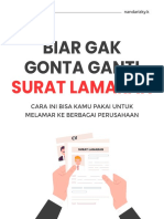 Biar Gak Gonta Ganti Surat Lamaran Kerja