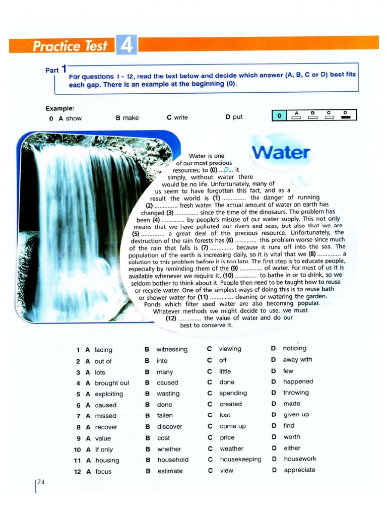 FCE Practice Test 4 PDF