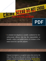 Introduction To Criminal Investigation