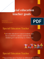 Special Education Teacher Goals