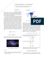 Variation of Mass and Pressure in A Neutron Star