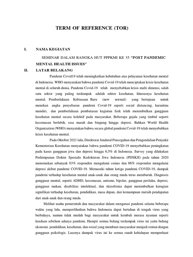 Term of Reference Seminar Hut Pppkmi Ke - 35 (Revisi) | PDF