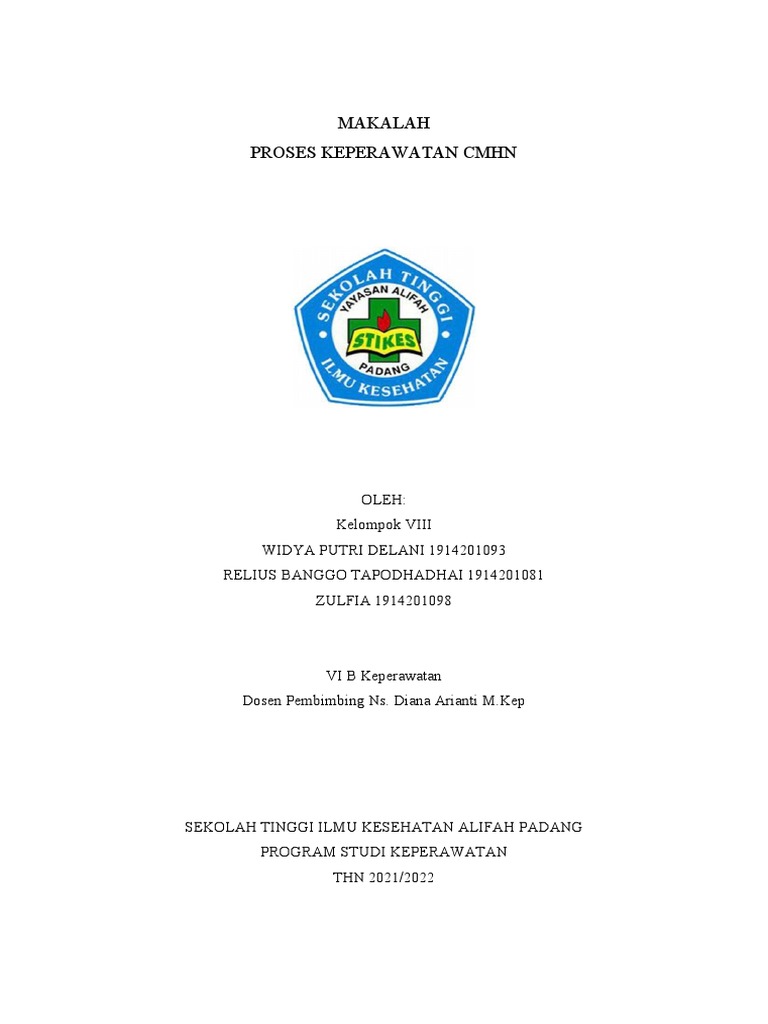 Proses Keperawatan CMHN: Panduan Lengkap | PDF
