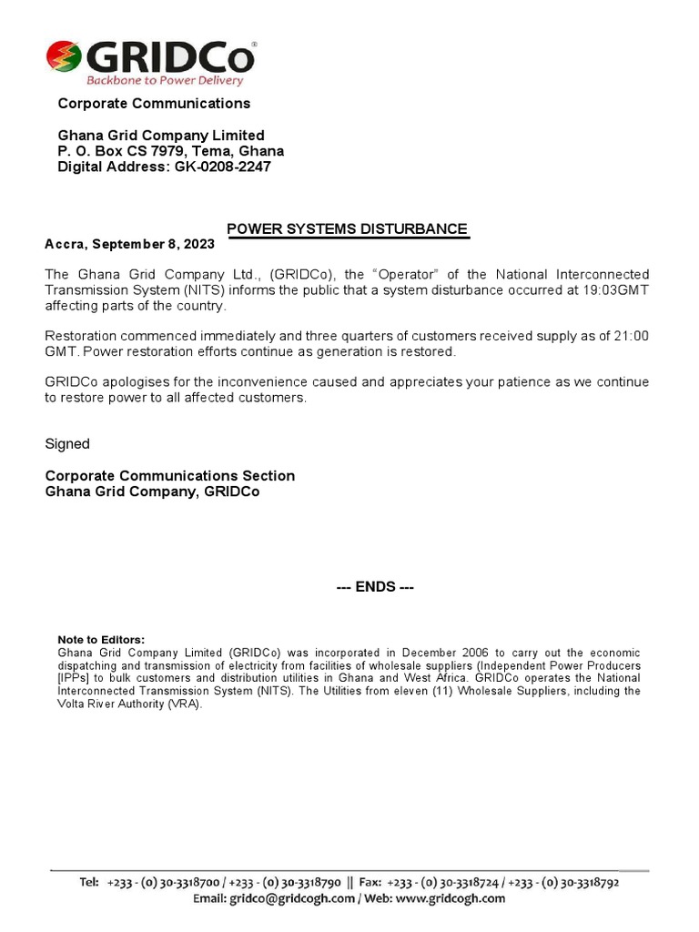 Gridco statement system disturbance final version 8 9 2023 pdf