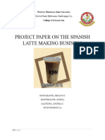 Final Paper - Spanish Latte