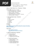 MKCL SystemEngineer PT2023 Syllabus