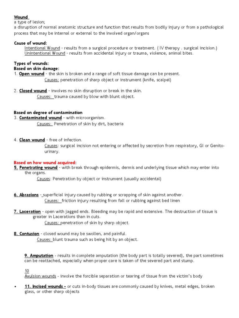 Wound Care 1 | PDF | Wound | Wound Healing