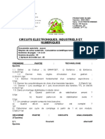 CIRCUITS ELECTRONIQUES Industriel Et Numeriques Probatoire Blanc 2022-2023