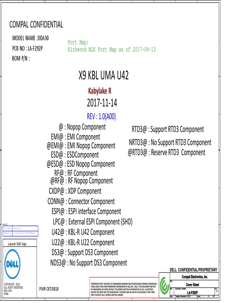 Compal La-F292p Dda30 r1.0 | PDF | Usb | Computer Standards