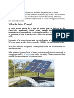 What Is Solar Pump?