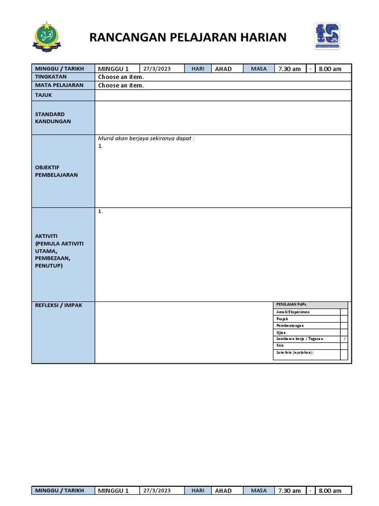 Contoh RPH Mak | PDF