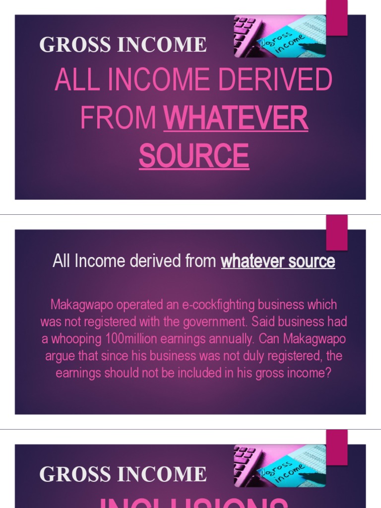 Gross Income | PDF | Dividend | Employment