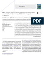 Effects of Reduced Water Exchange Rate and Oxygen Saturation On Growth