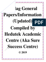 Unilag General Paper Updated 2019