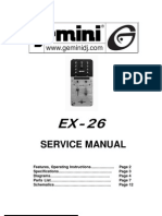 Gemini - Mixer EX-26 - Service Manual