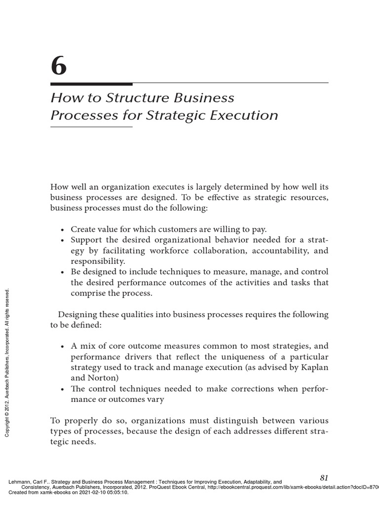 T1. 3. How To Structure Business Processes | PDF | Business Process ...
