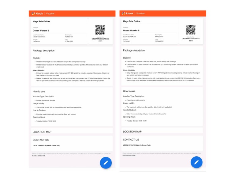 Manila Ocean Park Voucher PDF