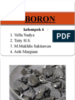 Kelimpahan, Sifat, Asam Borat, Oksida Boron