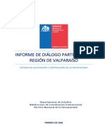 Región de Valparaíso Informe de Diálogo Participativo SCCD