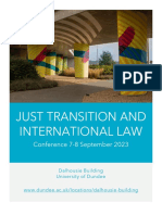 Just Transitions and International Law Conference Programme - 0