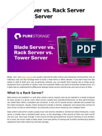 Blade Server Vs Rack Server Vs Tower Server PDF