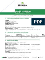 MSDS Acido Fosforico