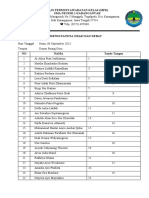 Absensi Panitia Orasi Dan Debat