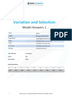 18 Variation and Selection Model Answers 1 CIE IGCSE Biology