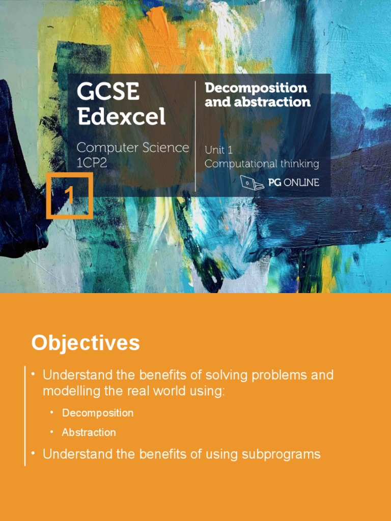 T1 Decomposition and abstraction | PDF | Abstraction (Computer Science ...