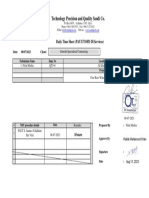 Technology Precision and Quality Saudi Co.: Daily Time Sheet (PAUT/TOFD DI Services)