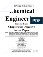 Chemical Engineering Chapter-Wise Objective Solved Paper