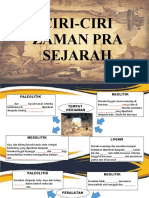 CIRI-CIRI ZAMAN PRA SEJARAH Edit