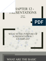 Chapter 12 - Presentations