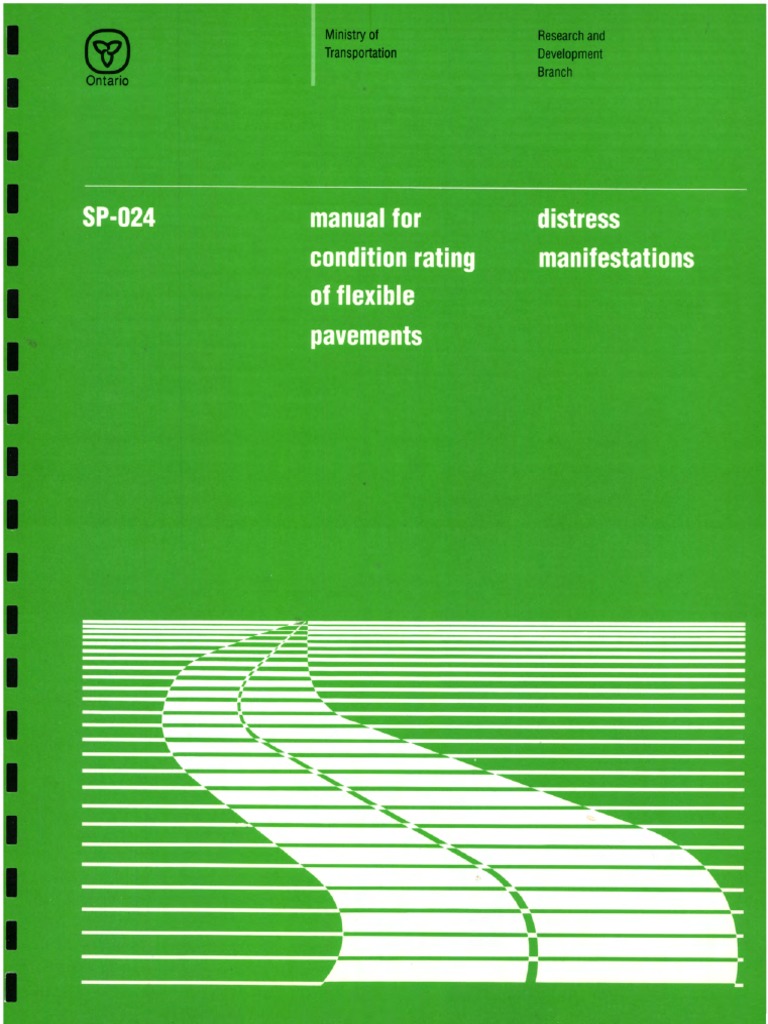 REDUCED FILE SP-024 Manual For Condition Rating of Flexible Pavements | PDF