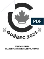 2023 CPC Convention - Policy Plenary