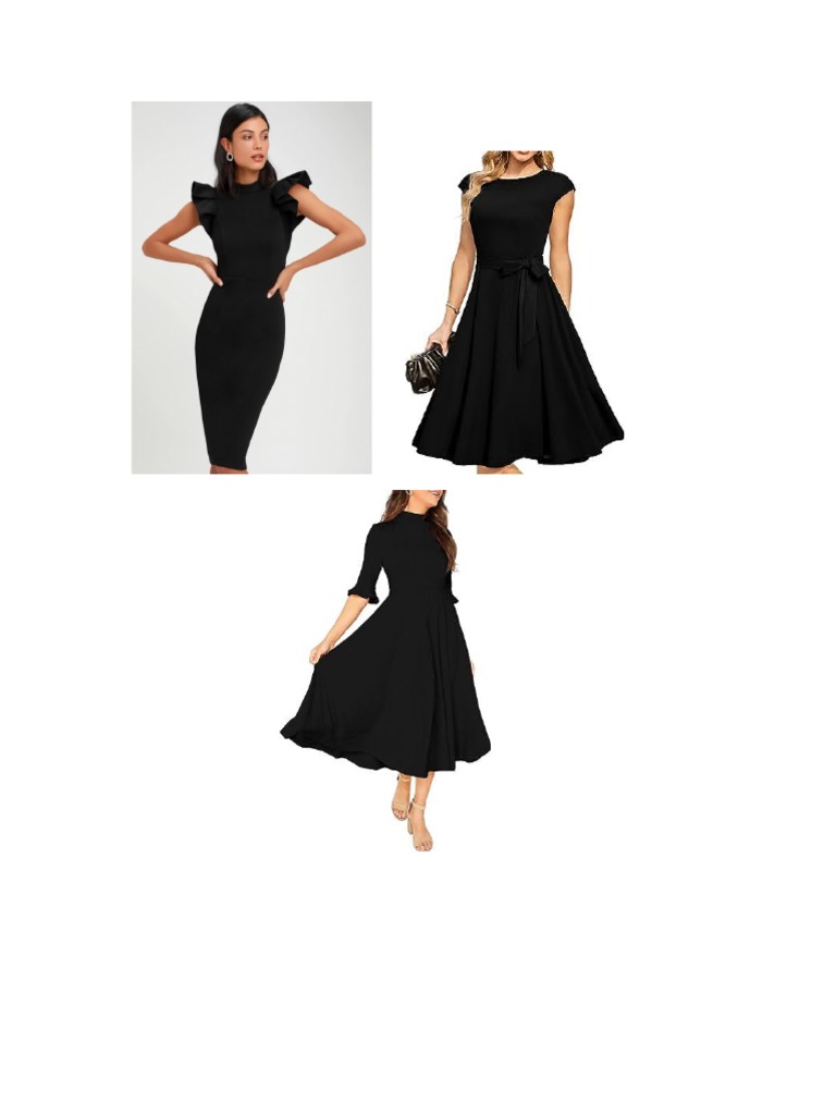 Sample Black Cocktail Dresses | PDF