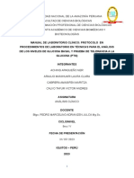 Investigación Formativa - Glucosa Basa y PTG - Aching, Calvo, Araujo, Cabrera - Analisis Clínico