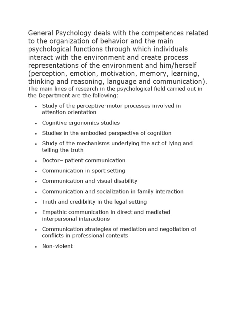 General Psychology PDF