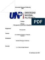 Ensayo Presupuesto de La Républica