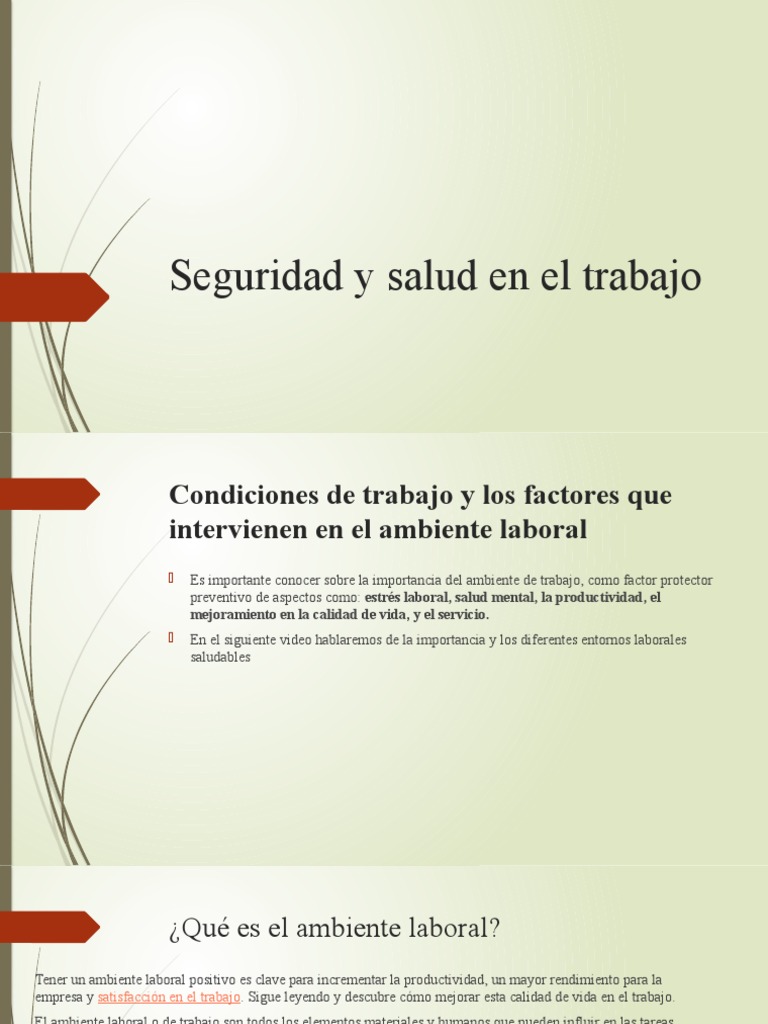 Seguridad y Salud en El Trabajo | PDF | Comunicación | Business