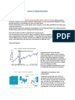 Lesson 5 Equity Securities