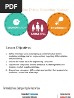 Lesson 3 Segmentation Targeting and Positioning