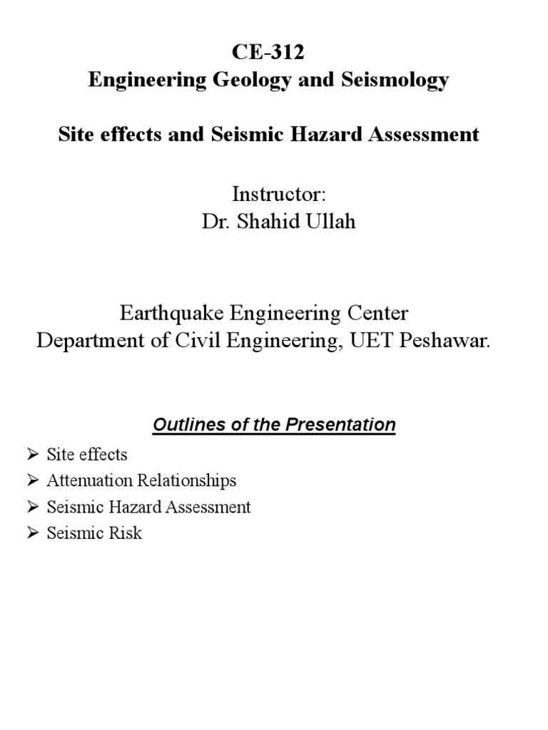 Seismic Hazard Assessment Techniques | PDF | Science & Mathematics